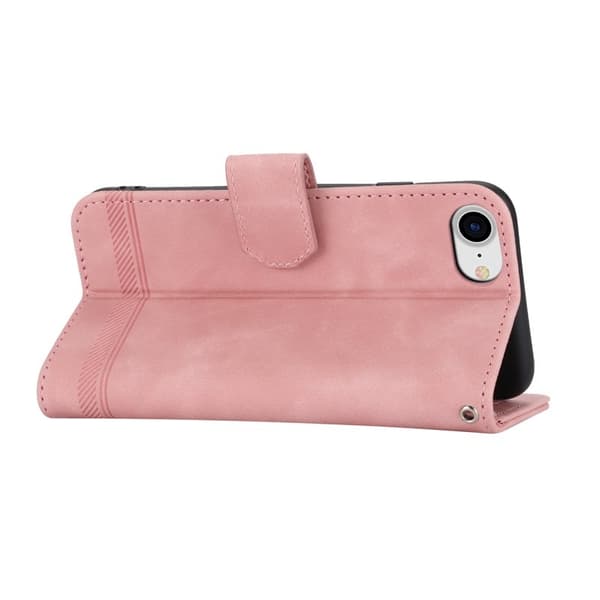DIERFENG DF-03 Plånboksfodral för iPhone 7/8/SE 2020/2022 - Konstläder - Rosa