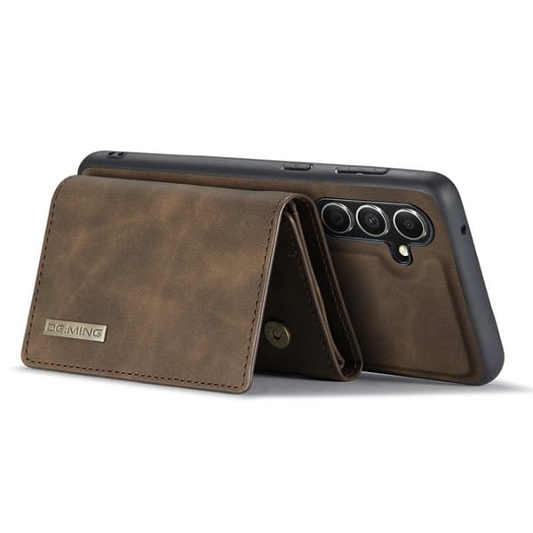 DG.MING Samsung Galaxy A56 5G Konstläder Plånboksfodral Brun