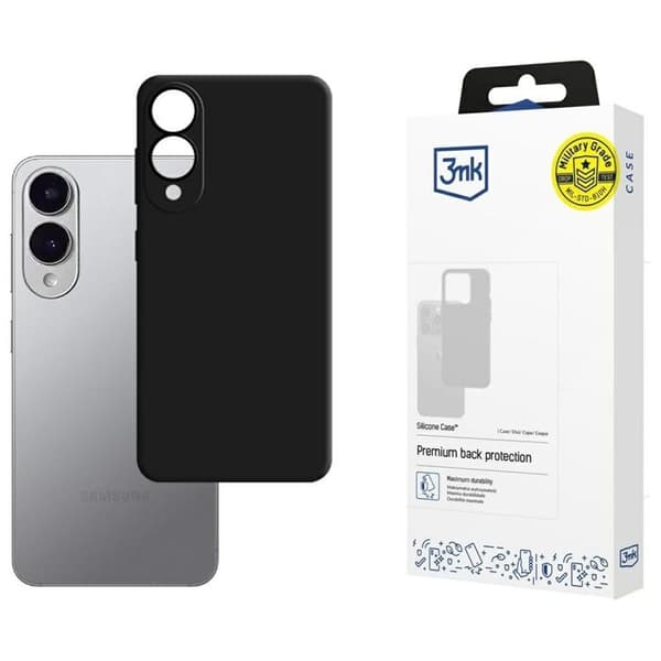 3MK Telefontaske til Galaxy S25 Edge Silikone - Sort Svart