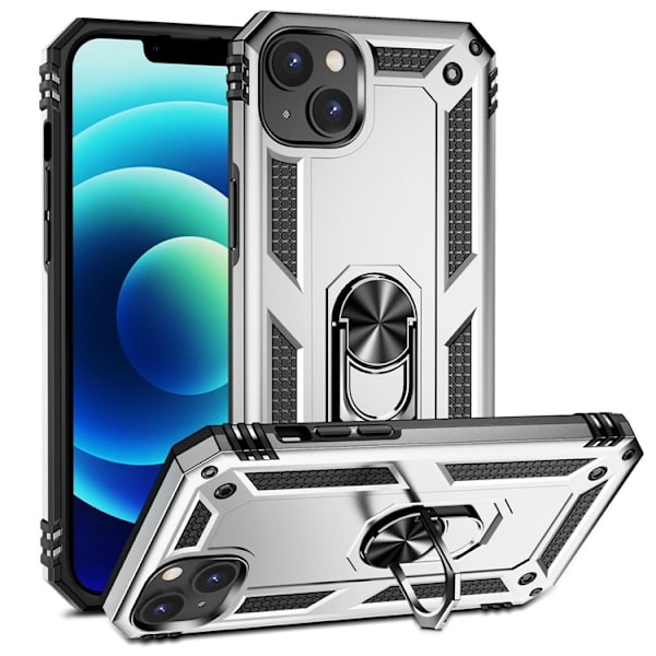 Mobilskal till iPhone 15 med Kickstand - Silver Silver