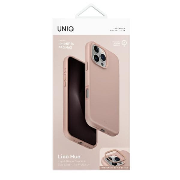 Uniq Mobilskal till iPhone 16 Pro Max Magsafe Lino Hue - Rosa Rosa