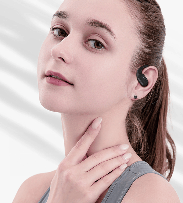 Choetech On-ear Trådlösa Hörlurar TWS OWS - Svart Black