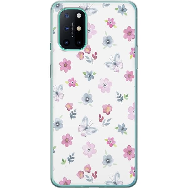 Mobilskal till OnePlus 8T med Blommor och fjärillar