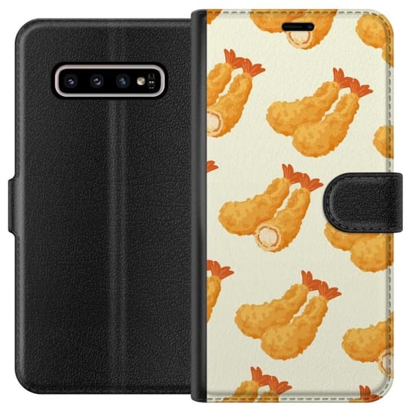 Lompakkokotelo Samsung Galaxy S10+:lle Katkaravuilla
