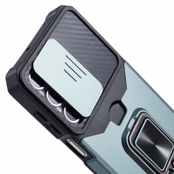 Mobilskal för Samsung Galaxy S26 Plus Kickstand PC + TPU - Svartgrön