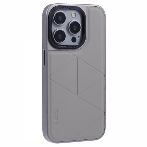X-LEVEL Mobilskal till iPhone 14 Pro Geometrisk Stöttålig Grå