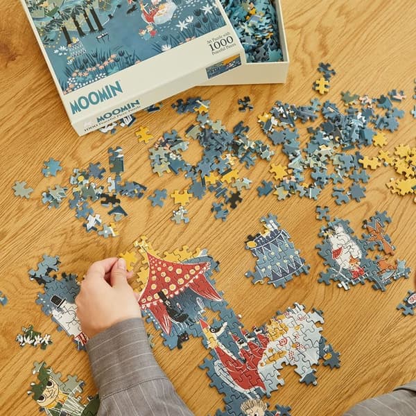 MOOMIN Puslespil 1000 Stk Kunstpuslespil Blå
