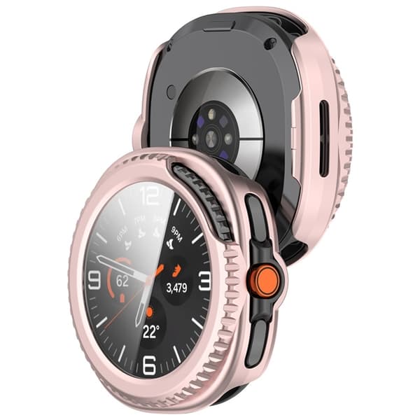 Galaxy Watch 8 Classic (46mm) Skal PC + Härdat Glas Integrerat Rosa