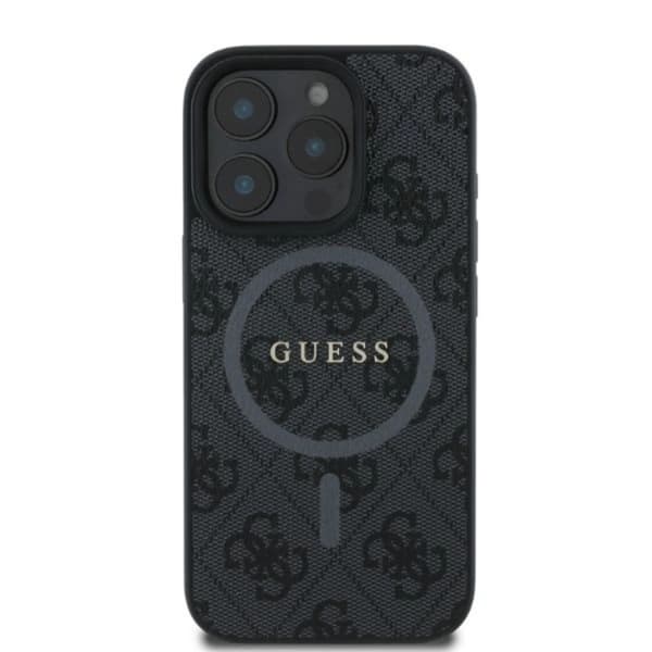 Guess Mobilskal till iPhone 16 Pro Max Magsafe 4G Ring Classic Logo Black