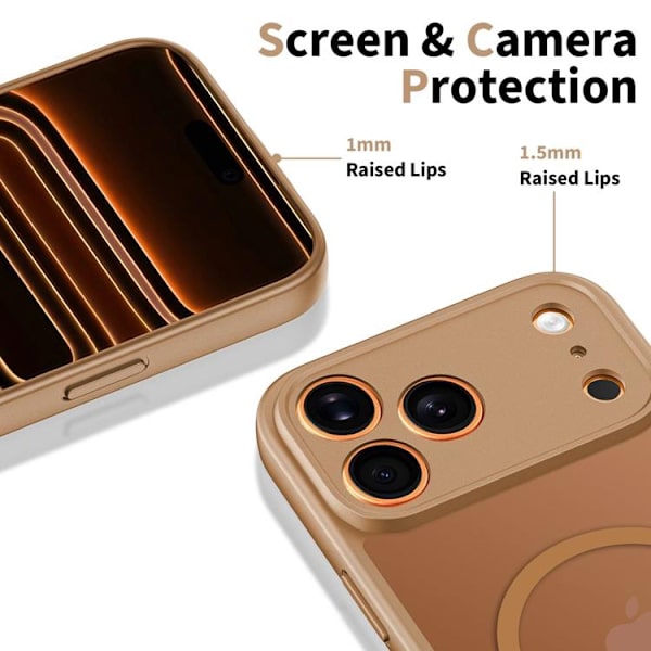 Tech Protect Telefontaske til iPhone 17 Pro Magsafe BasicMag - Matt Brun Brun