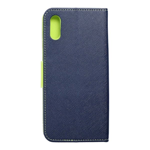Redmi 9A/9AT Plånboksfodral Fancy Eco Läder - Blå