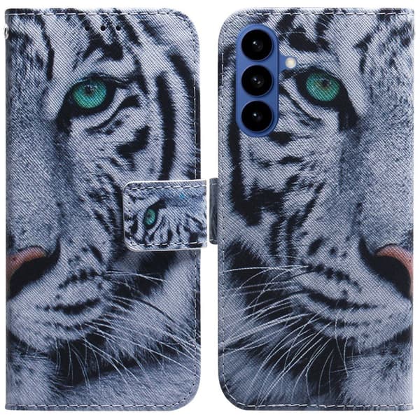 Plånboksfodral för Samsung Galaxy S26 Plus Mönstertryck Konstläder - Tiger
