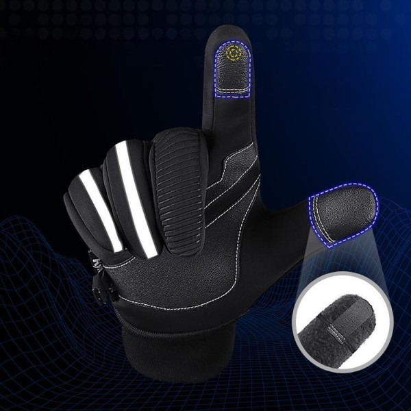 Isolerede Mobil Sports Touch vanter/handsker Anti-Slip str. S