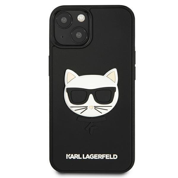 Karl Lagerfeld 3D Gummi Choupette Cover iPhone 13 Mini - Sort Black