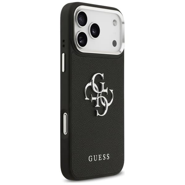 Guess Mobilskal till iPhone 17 Pro Max Grained Big 4G Classic Logo - Svart Svart