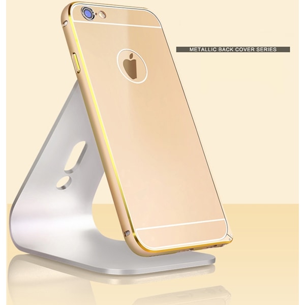 JFX Metallbumper-skal till iPhone 6 /6S (Rose gold - Silver) Silver