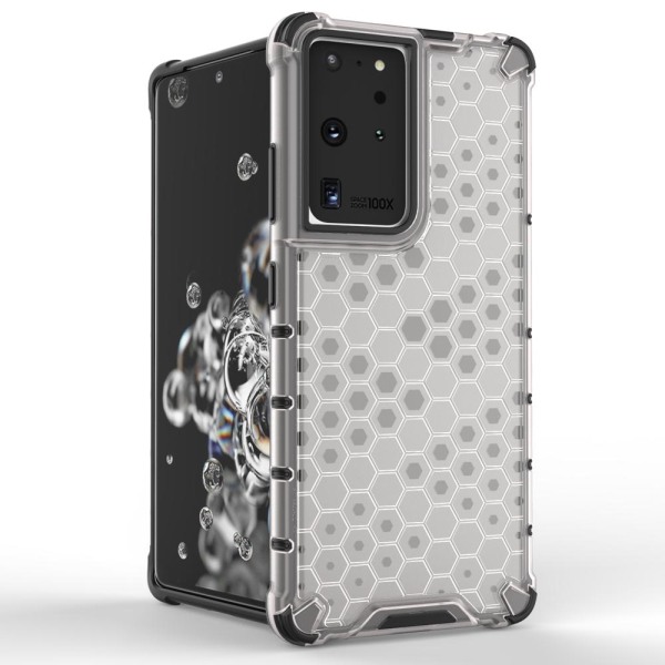 Galaxy S22 Ultra Skal Honeycomb Armored - Transparent