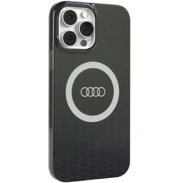 Audi iPhone 13 Pro Max Mobilcover Magsafe IML Big Logo - Sort Black