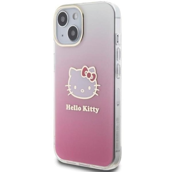 Hello Kitty iPhone 15 Mobilskal IML Gradient Electrop Kitty Head