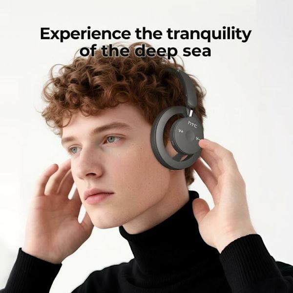 HTC Over-Ear Trådlösa Hörlurar Bluetooth ANC HP06 - Vit Vit