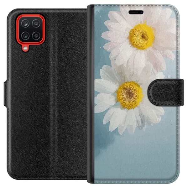 Plånboksfodral till Samsung Galaxy A12 med Sommarblommor