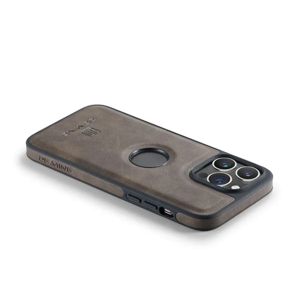 DG.MING Mobilskal till iPhone 16 Pro Anti-Drop Läder - Brun