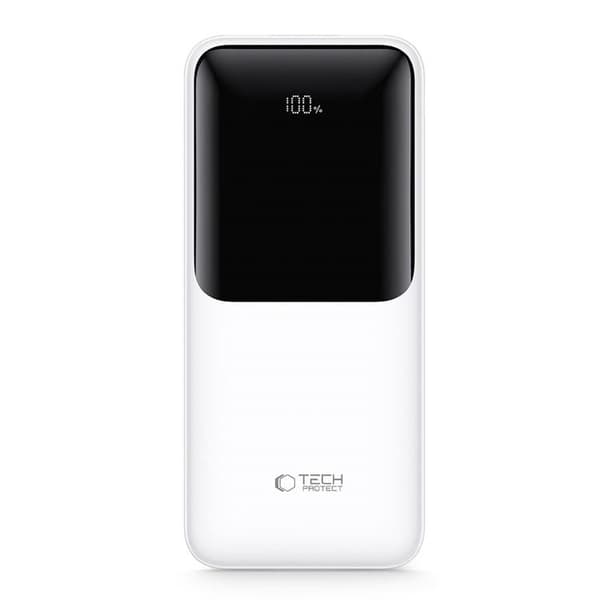 Tech-Protect Powerbank 20000mAh 22.5W - Hvid Vit