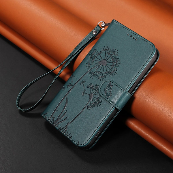 Sony Xperia 10 VII Plånboksfodral Strap Dandelion Konstläder - Blå Blå