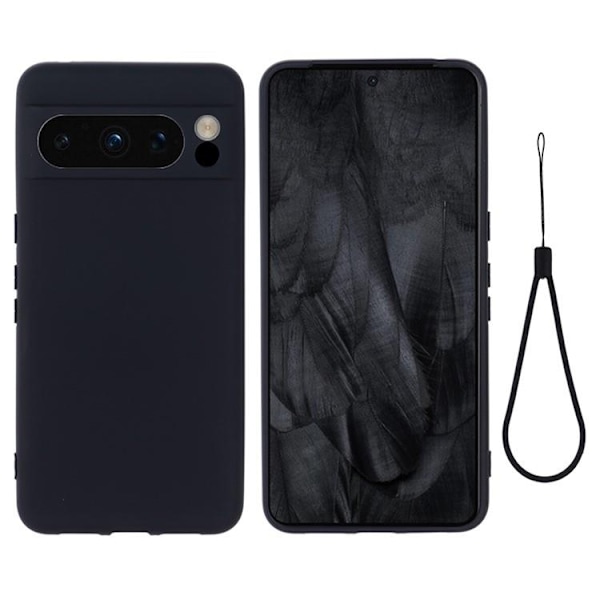 Google Pixel 8 Pro Mobilskal Liquid Silikon - Svart