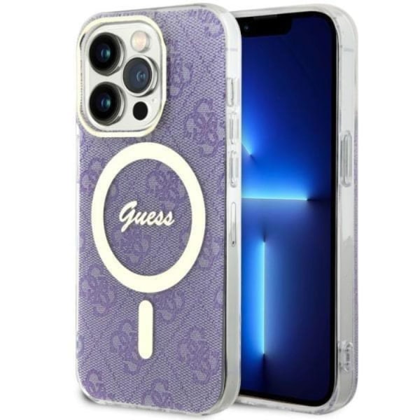 Guess iPhone 14 Pro Max matkapuhelimen suojakuori MagSafe 4G - violetti