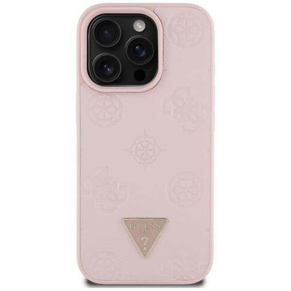 Guess telefontaske til iPhone 16 Pro MagSafe Hot Stamp Peony Triangle