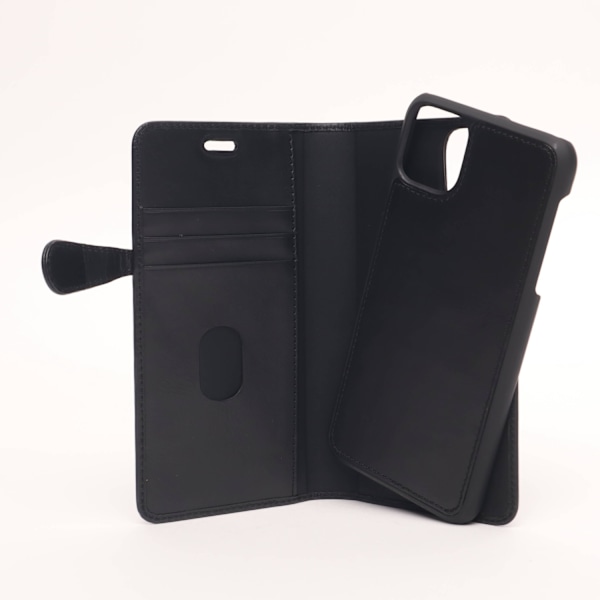 BUFFALO äkta läder iPhone 11 Pro Plånboksfodral - Svart Svart