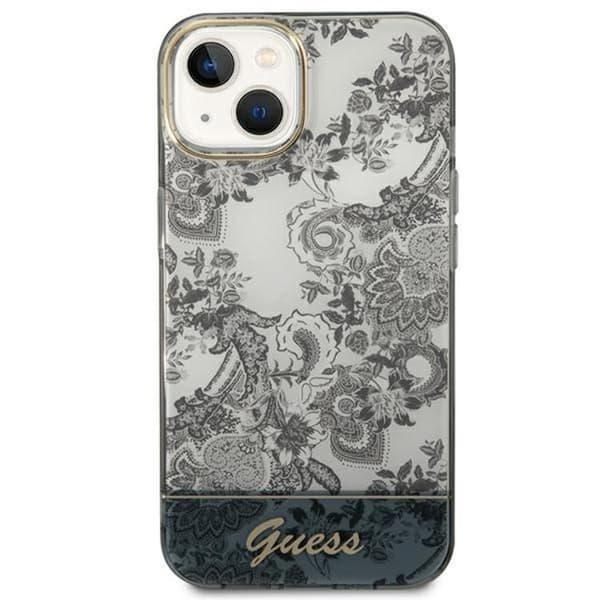 GUESS iPhone 14 Plus -kuori Porcelain Collection - Harmaa Grå