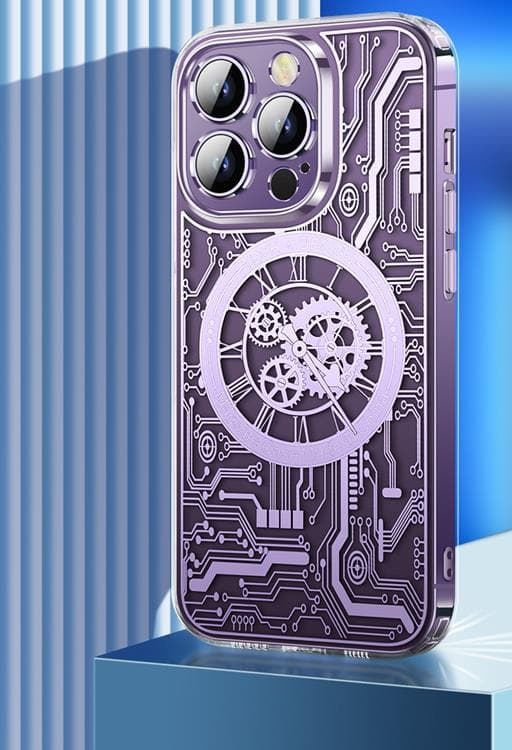 Mobilskal till iPhone 14 Magsafe Mechanical - Lila Lila