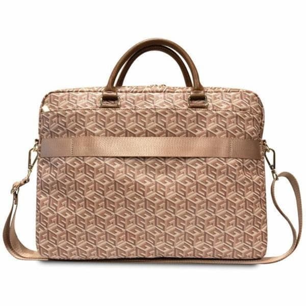 Guess Datorfodral 16'' GCube Stripes - Brun Brun