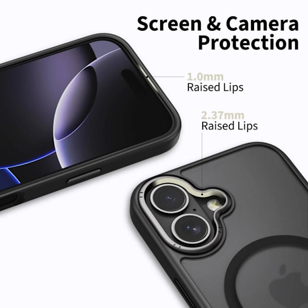 Tech-Protect Telefontaske til iPhone 17 Magsafe - Sort Svart