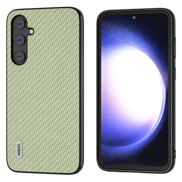 ABEEL Mobilskal till Samsung Galaxy S23 FE Läder PC+TPU Grön