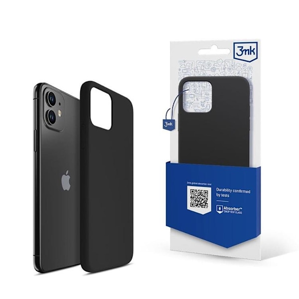 3mk iPhone 11 Mobilskal Silicone - Svart Svart