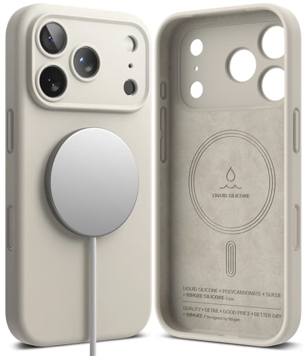 Ringke Mobilskal För iPhone 18 Pro Magsafe Magnetic Silikon - Stone