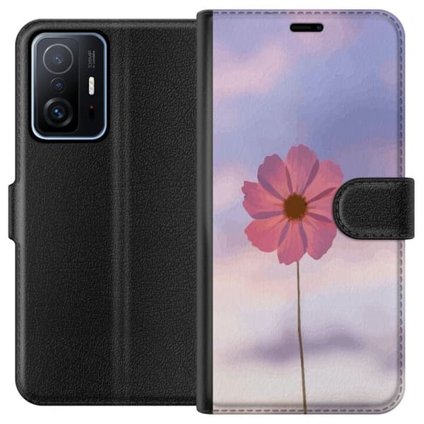Plånboksfodral till Xiaomi 11T med Rosa blomma
