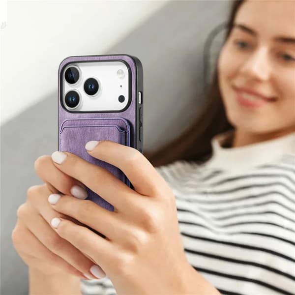 Mobilskal till iPhone 17 Pro Max Retro Detachable - Lila Lila