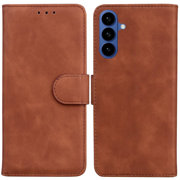 Plånboksfodral för Samsung Galaxy S26 Plus Konstläder - Brun