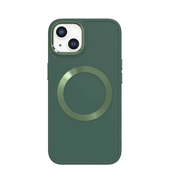 BOOM iPhone 14 Plus Skal Magsafe Liquid Silicone - Grön