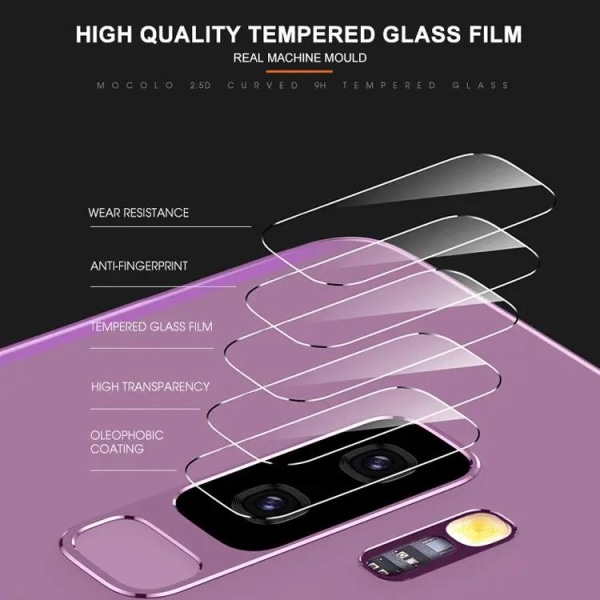 Mocolo Galaxy S9 Plus kameralinsecover i hærdet glas
