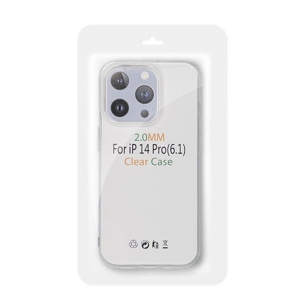 iPhone 14 Pro Max Skal 2mm (kameraskydd) - Clear