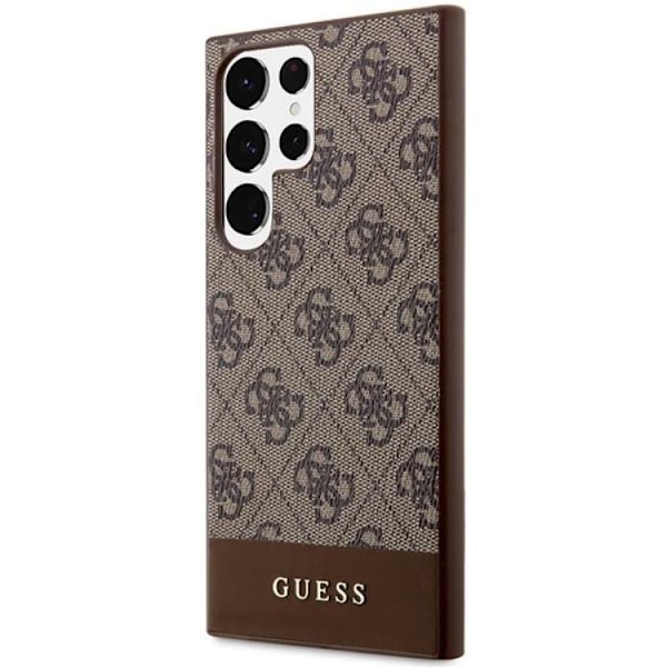 Guess Galaxy S24 Ultra Mobilskal Stripe Collection - Brun
