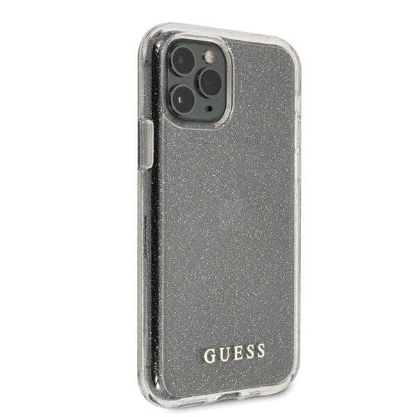 Guess iPhone 11 Pro cover Glitter Silver Silver