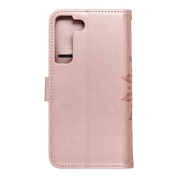 Forcell MEZZO Plånboksfodral till Samsung Galaxy S22 Roséguld Guld