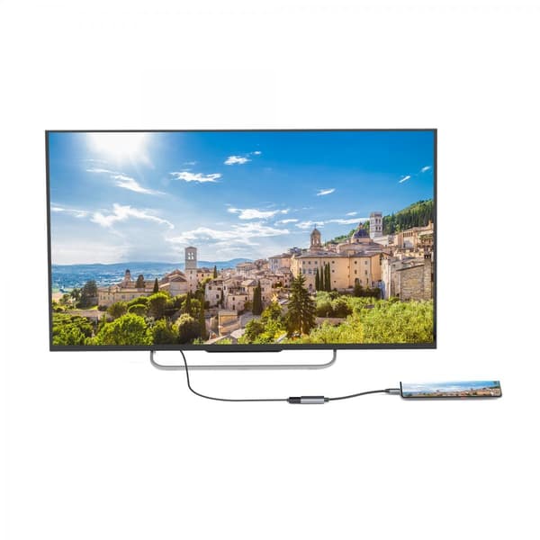 SiGN USB-C till HDMI Adapter 5V 1A - Svart/Grå Svart