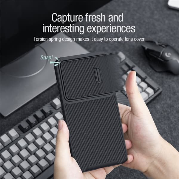 Nillkin Galaxy S23 Plus -puhelinkotelo Camshield - Musta Black